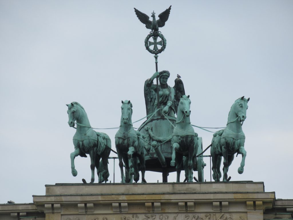 The Quadriga on top of the Brandenburg Gate, Berlin