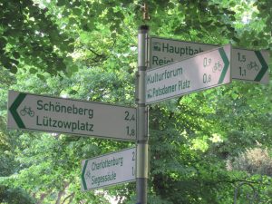 Signs at the Tiergarten, Berlin