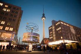 Alexanderplatz in Berlin - TV Tower and World Clock