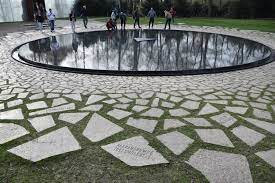The Memorial to Sinti and Roma Victims of Naziism in Berlin, Germany.