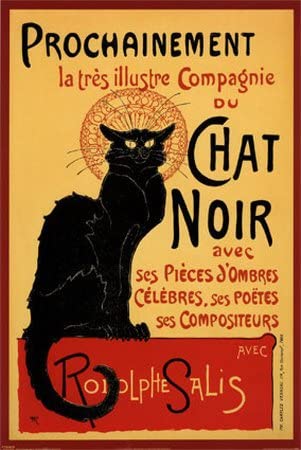 Chat Noir Cabaret Poster, Montmartre, Paris