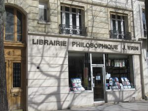 The Librairie Philosophique, a bookshop in Place de la Sorbonne, Paris
