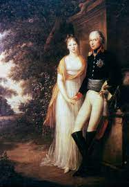 A portrait of Friedrich Wilhelm III of Prussia and his wife Luise  