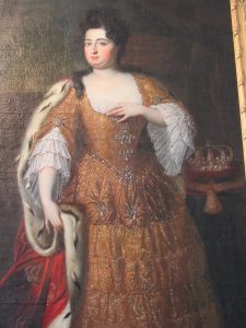 A portrait of Sophie Charlotte, Queen Consort of Prussia, at Charlottenburg Palace in Berlin