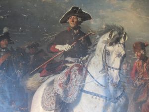 A painting hanging at Charlottenburg Palace in Berlin: Frederick the Great during the Seven Years War by Wilhelm Camphausen