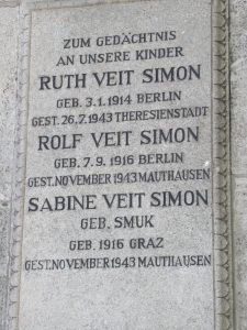 Memorial plaque in the Jewish Cemetery in Schönhauser Allee in Berlin