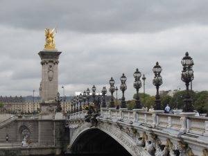 The Alexander the 3rd bridge on the River Seine in Paris