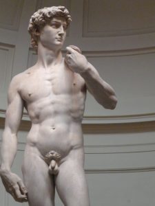 Michelangelo's David, at the Accademia Gallery in Florence