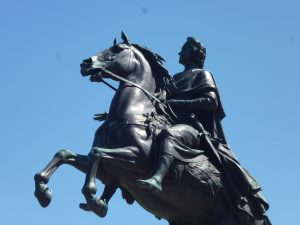 The Statue of Peter the Great in St Petersburg, Russia