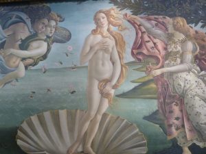 Botticelli's The Birth of Venus at the Ufizzi gallery in Florence, Italy