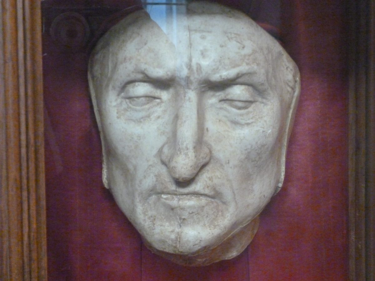 Dante's death mask (Palazzo Vecchio, Florence)