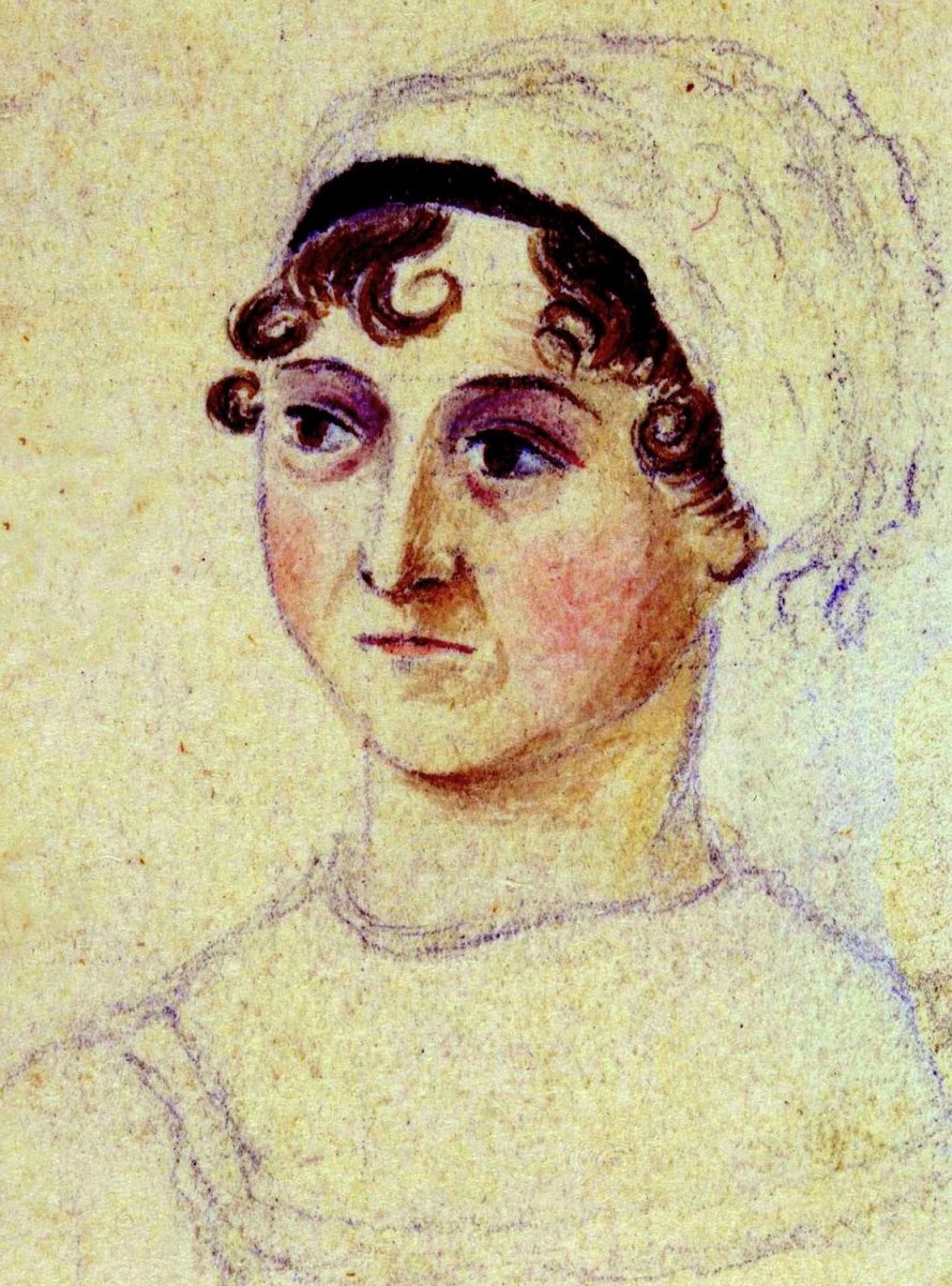 Jane Austen by Cassandra Austen gros