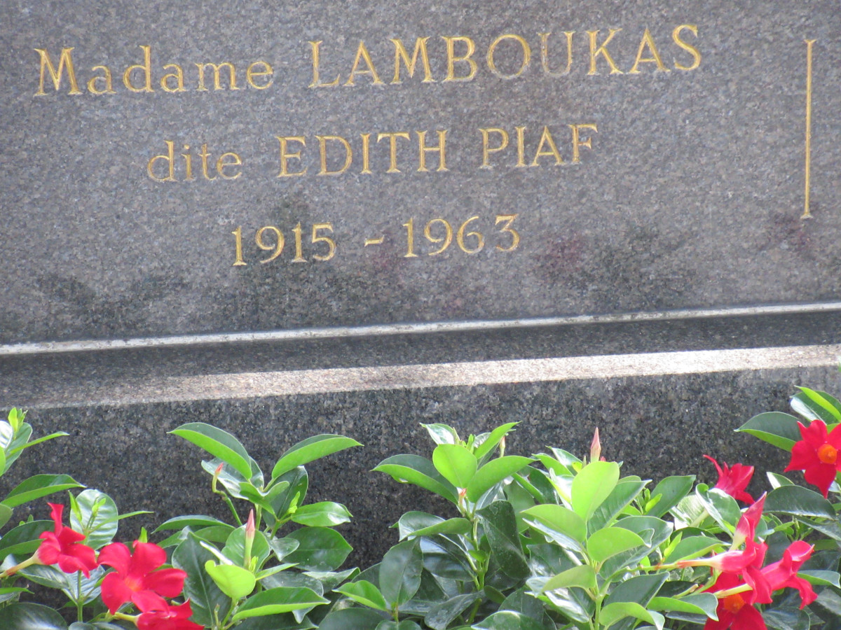 Edith Piaf's Grave in Paris