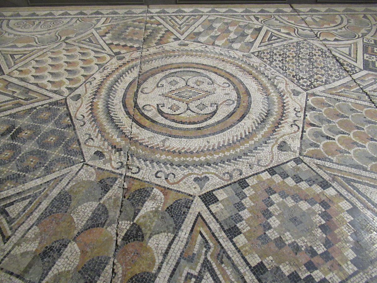 Roman Mosaic at Musee d'Aquitaine, Bordeaux