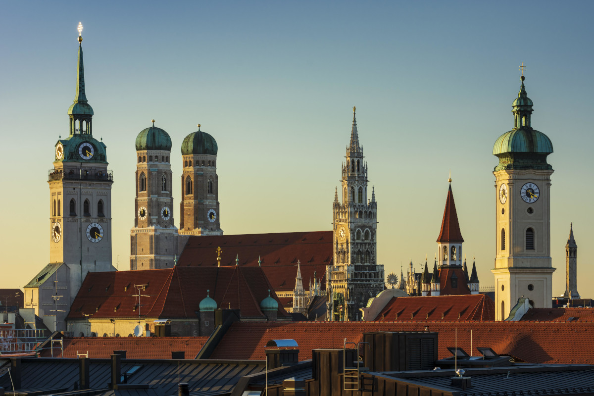 Towers of Munich city centre