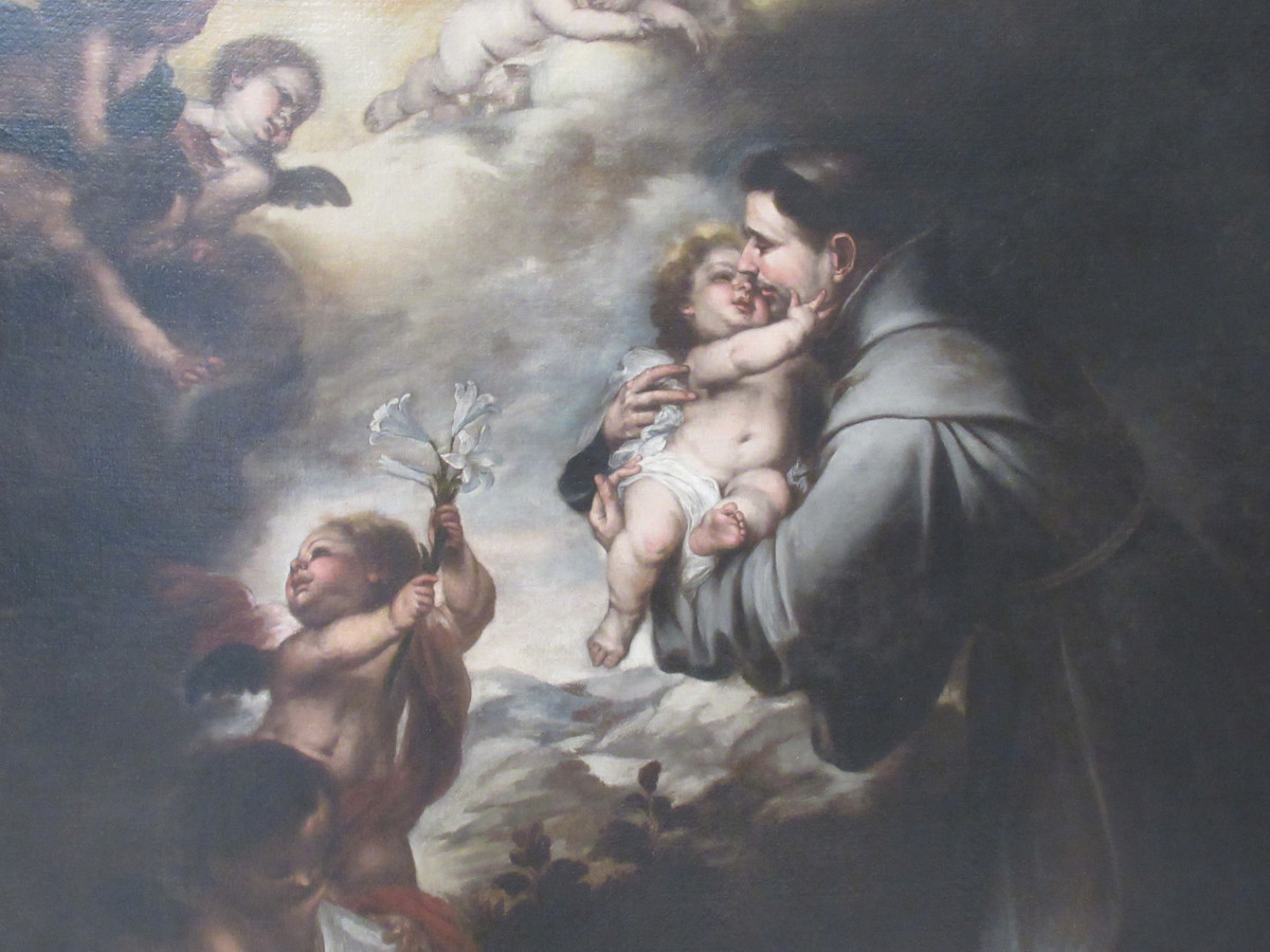 St Anthony adoring the baby Jesus, by Murillo, Musee des Beaux Arts, Bordeaux