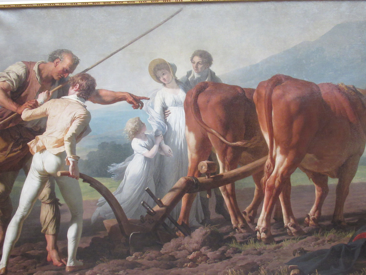 The Ploughing Lesson by F Andre Vincent, Musee des Beaux Arts, Bordeaux