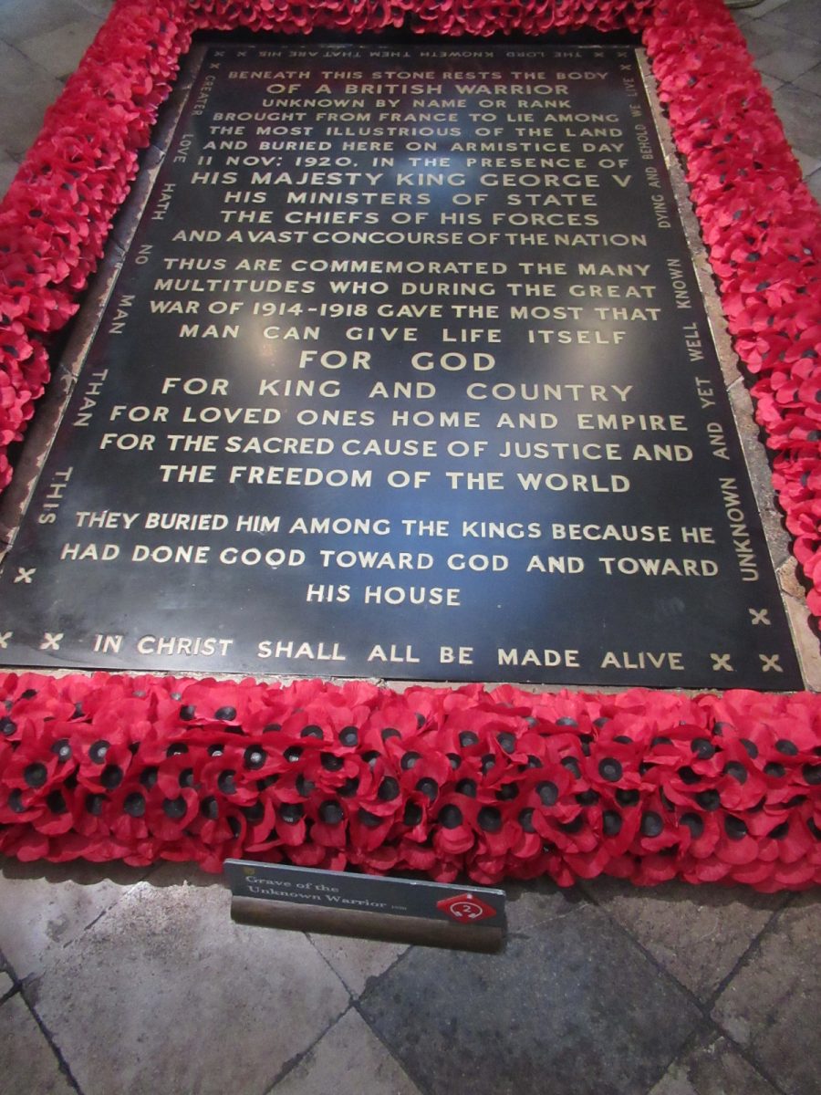 Tomb of the Unknown Warrior, Westminster Abbey