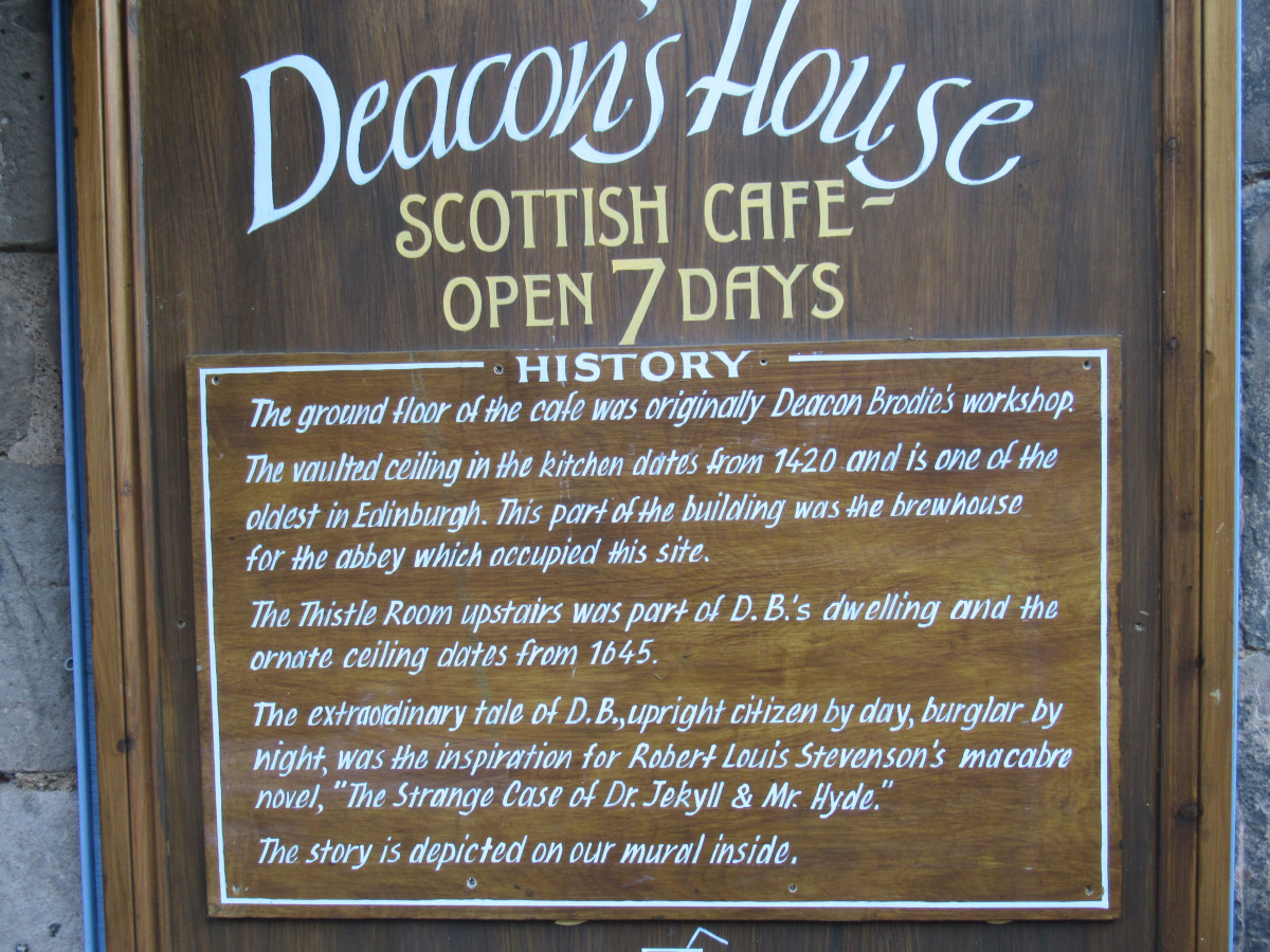 Deacon Brodie plaque Edinburgh