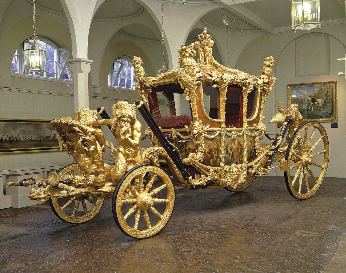Gold State Coach, Roya Mews London © Royal Collection Trust