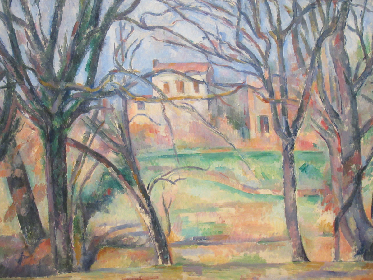 Cezanne, Arbres et Maispns , Orangerie, Paris