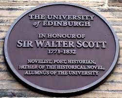 Walter Scott plaque, Edinbirgh