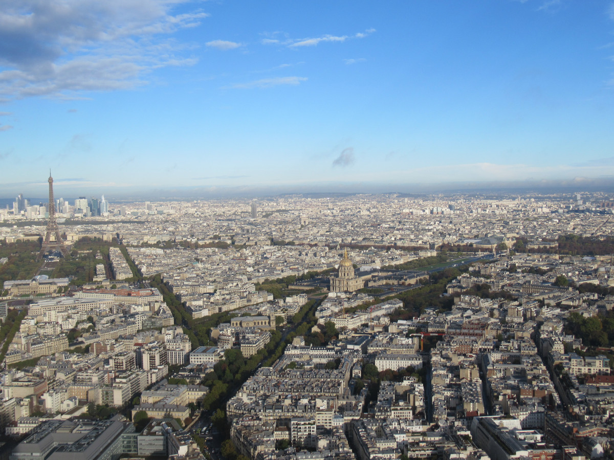 Paris view from Tour Montparnasse