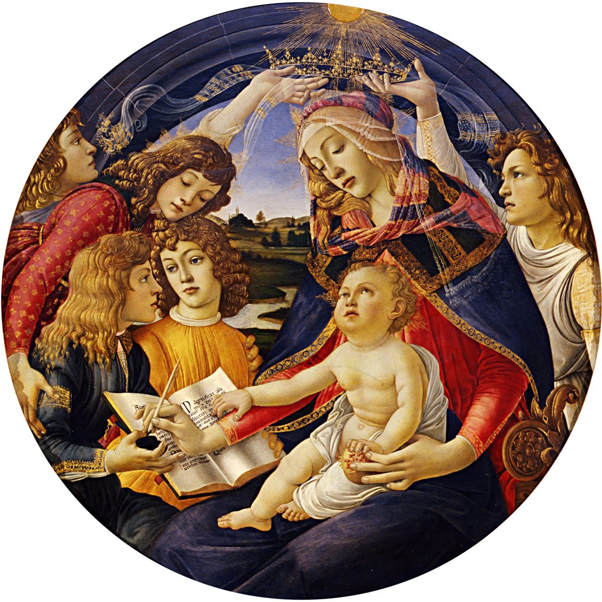 Florence Uffizi Botticelli Madonna of the Magnificat