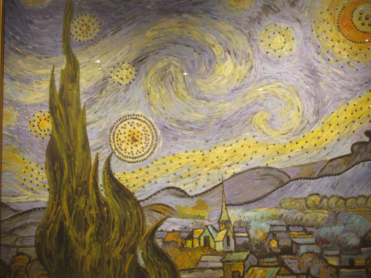 Amsterdam Diamond Museum replica of Starry NIght